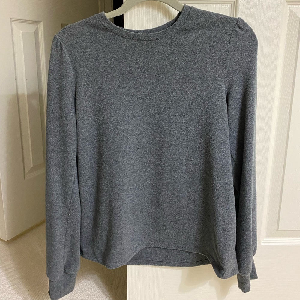 Soft gray sweater
